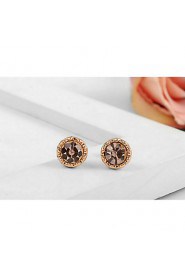 Stud Earrings Women's Alloy Earring Cubic Zirconia