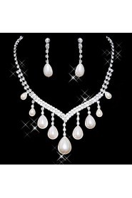 Jewelry Set Women's Anniversary / Wedding / Engagement / Birthday / Gift / Party / Special Occasion Jewelry Sets AlloyImitation Pearl /