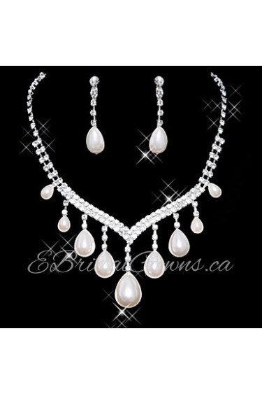 Jewelry Set Women's Anniversary / Wedding / Engagement / Birthday / Gift / Party / Special Occasion Jewelry Sets AlloyImitation Pearl /