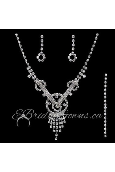 Jewelry Set Women's Anniversary / Wedding / Engagement / Birthday / Gift / Party / Special Occasion Jewelry Sets Alloy / Rhinestone