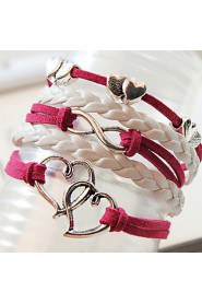 Unisex Chain Bracelet Silver / Alloy / Leather / Rope Non Stone