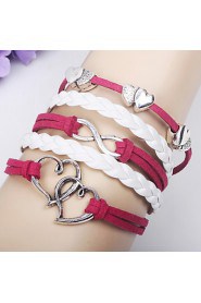 Unisex Chain Bracelet Silver / Alloy / Leather / Rope Non Stone