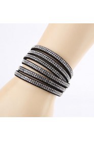 Fashion Rhinestone Buckle Ornamental Bracelet