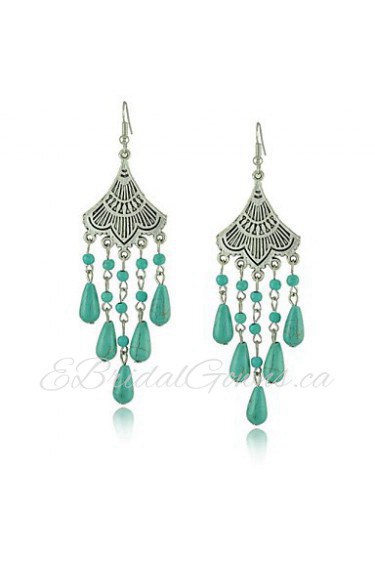 Drop Earrings Women's Alloy Earring Turquoise