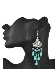 Drop Earrings Women's Alloy Earring Turquoise