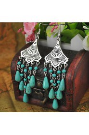 Drop Earrings Women's Alloy Earring Turquoise