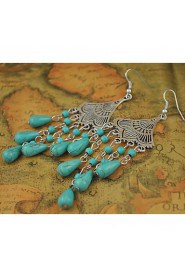 Drop Earrings Women's Alloy Earring Turquoise