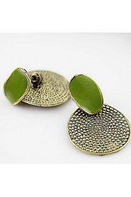 Women's Elegante Personalidade Bronze Alloy Stud Earrings