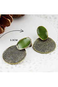 Women's Elegante Personalidade Bronze Alloy Stud Earrings