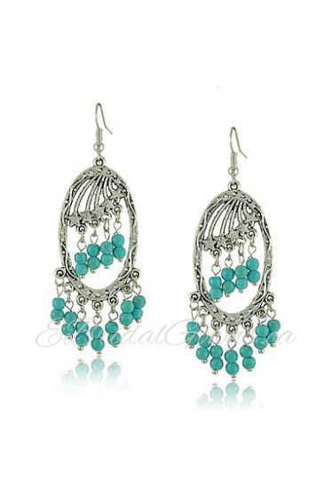 Drop Earrings Alloy Earring Turquoise