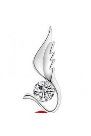 Ladies' Silver Angel Wings Pendant