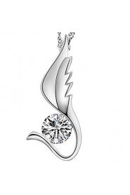 Ladies' Silver Angel Wings Pendant