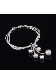 Women's Cuff Bracelet Silver Non Stone