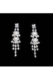 Jewelry Set Women's Wedding / Party / Daily Jewelry Sets Alloy Necklaces / Earrings Silver