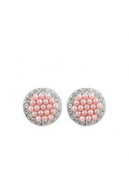 Stud Earrings Women's Alloy Earring Imitation Pearl