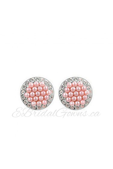 Stud Earrings Women's Alloy Earring Imitation Pearl