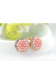 Stud Earrings Women's Alloy Earring Imitation Pearl