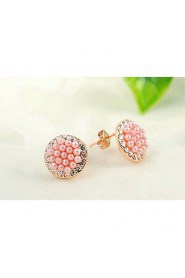 Stud Earrings Women's Alloy Earring Imitation Pearl