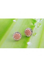 Stud Earrings Women's Alloy Earring Imitation Pearl