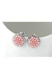 Stud Earrings Women's Alloy Earring Imitation Pearl