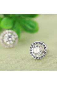 Stud Earrings Women's Vermeil/Brass Earring Cubic Zirconia