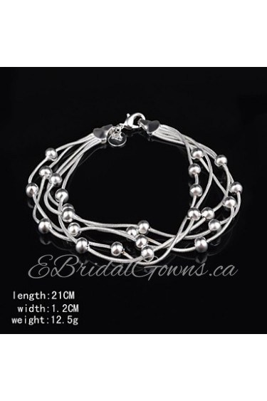 Fashion Sterling Silver Plated Women's Bracelet