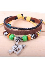 Unisex Chain Bracelet Alloy / Leather / Rope Non Stone