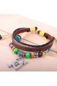 Unisex Chain Bracelet Alloy / Leather / Rope Non Stone