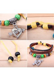 Unisex Chain Bracelet Alloy / Leather / Rope Non Stone