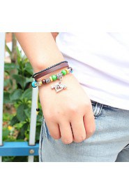 Unisex Chain Bracelet Alloy / Leather / Rope Non Stone