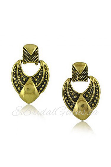 New Vintage Jewelry Earrings Zinc alloy with antique Gold Plated Earring for Woman