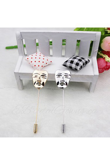 Mask Brooch (1Pc)