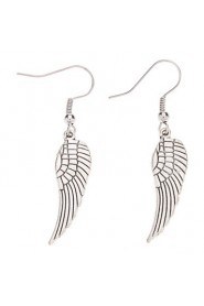 Wings Shape Antique Silver Earrings