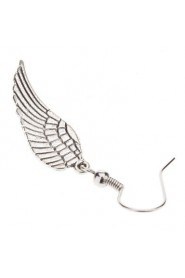 Wings Shape Antique Silver Earrings