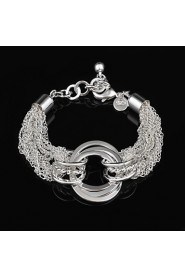 Women's Cuff Bracelet Silver Non Stone