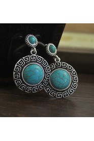 Turquoise stone earrings Green Turquoise Earring Wholesale