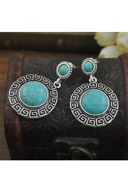 Turquoise stone earrings Green Turquoise Earring Wholesale