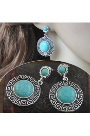 Turquoise stone earrings Green Turquoise Earring Wholesale