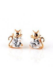 Stud Earrings Couples'/Kid's/Women's Cubic Zirconia Earring Cubic Zirconia