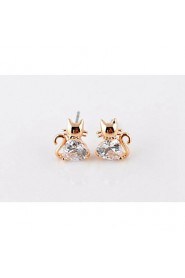 Stud Earrings Couples'/Kid's/Women's Cubic Zirconia Earring Cubic Zirconia