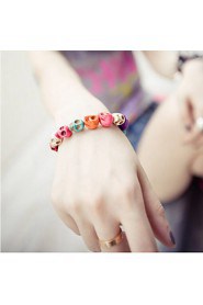 Lucky Star Women's Fashion Colorful Skull Bracelet