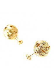 Korean Version Of The Hot Metal Wool Balls Earrings