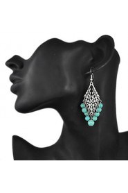 Drop Earrings Women's Alloy Earring Turquoise