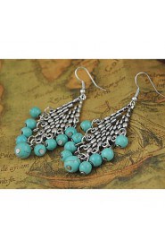 Drop Earrings Women's Alloy Earring Turquoise