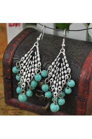 Drop Earrings Women's Alloy Earring Turquoise