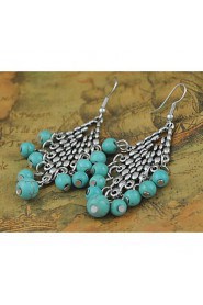 Drop Earrings Women's Alloy Earring Turquoise