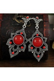 New Red Color Vintage Dangle Earrings for Women Brincos Bohemia Dangle Earrings