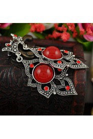 New Red Color Vintage Dangle Earrings for Women Brincos Bohemia Dangle Earrings