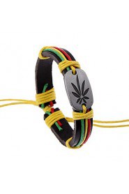 Sweet StylePlant Shape Genuine Leather Lovely Bracelet(Multicolors)(1Pc)