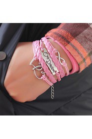 Unisex Chain Bracelet Silver / Alloy / Leather / Rope Non Stone